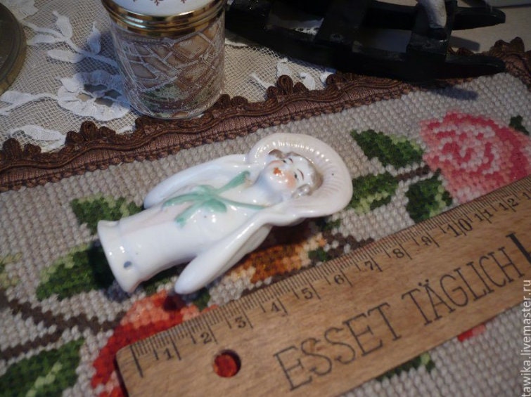 Half Doll figurine, Antiques, Porcelain, Germany