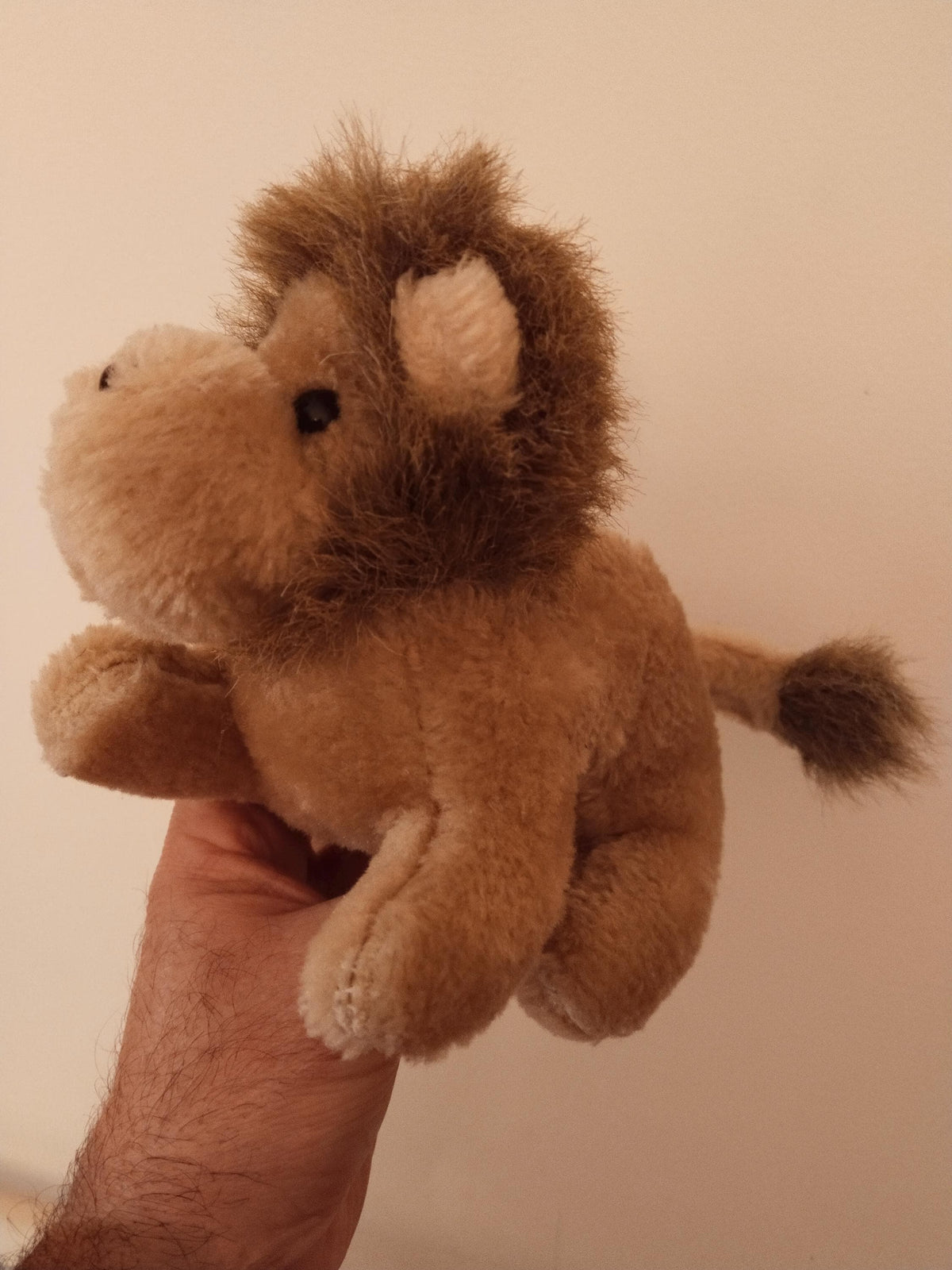 Plüschlöwe mit Maßband, Länge 25 cm