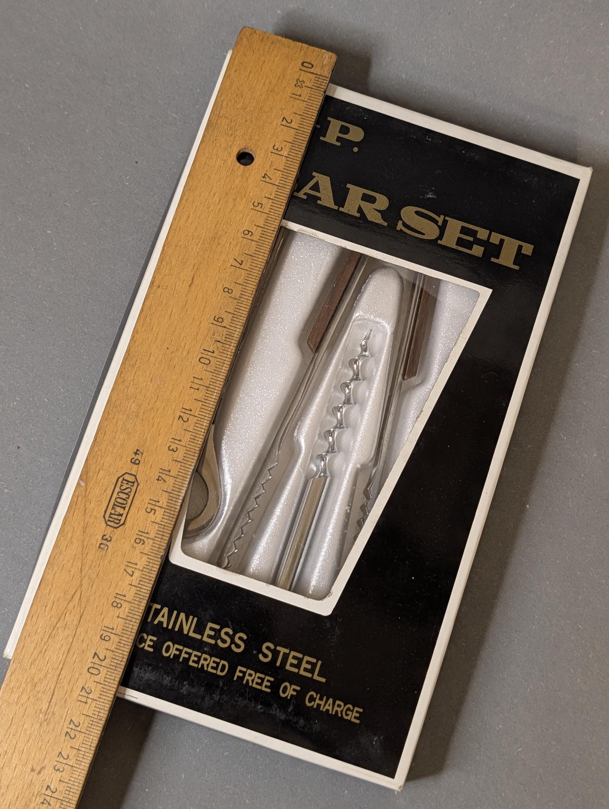 Bar-Set von schräg oben