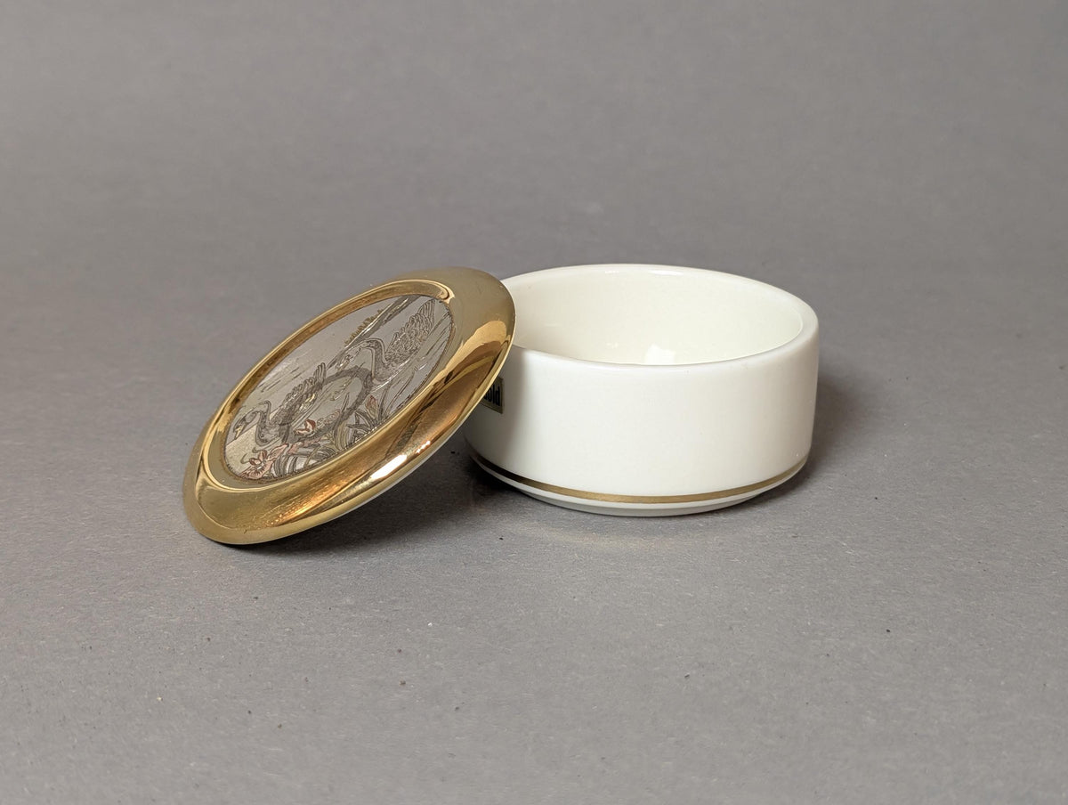 Japanische Chokin-Dose von schräg oben