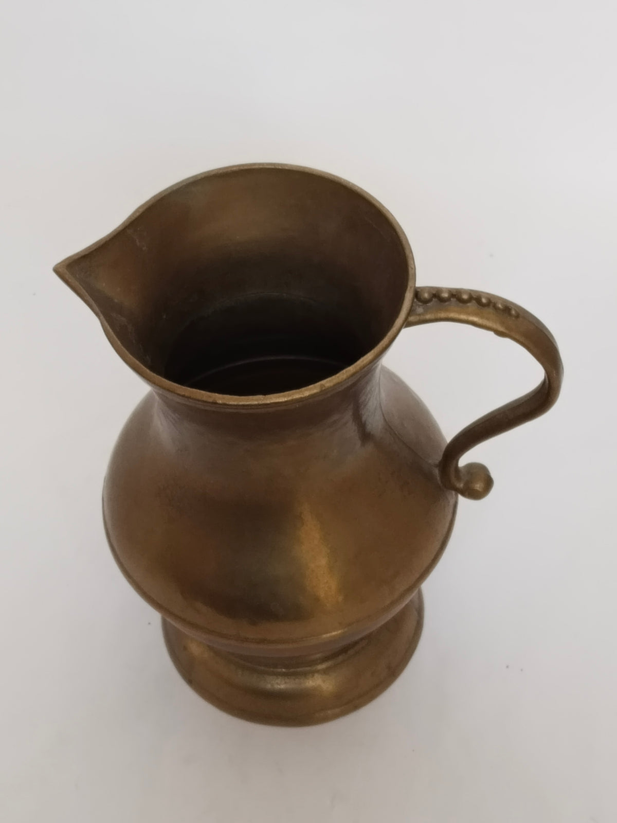 Antiker Messingkrug um 1930 – Handgefertigte Vintage Vase – Rustikaler – VintageAustriaShop