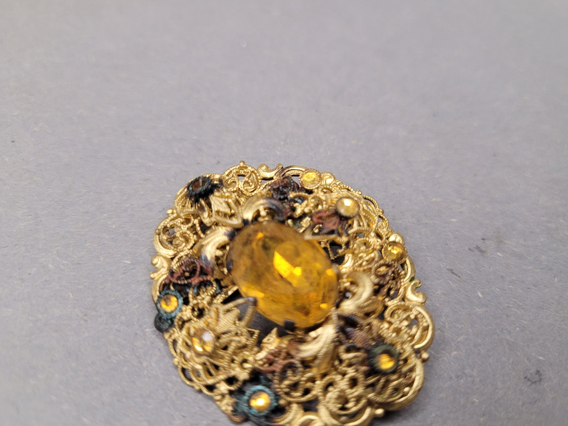 Tschechische Vintage Brosche Sammlerstück