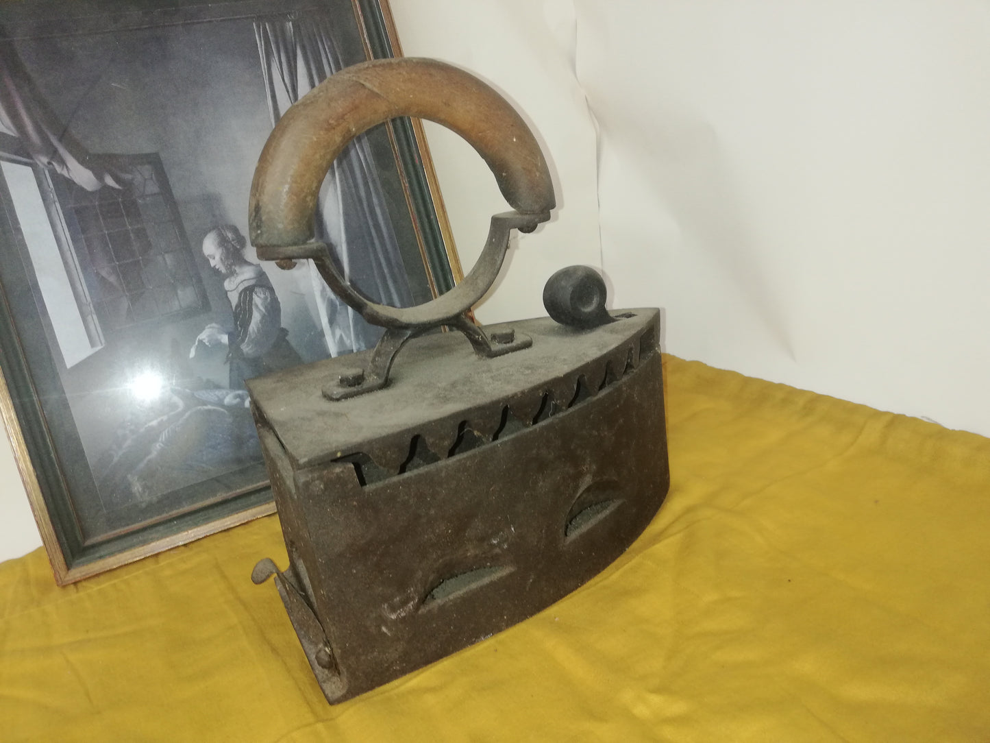 Vintage Dekorationsobjekt, schweres Gusseisen Bügeleisen
