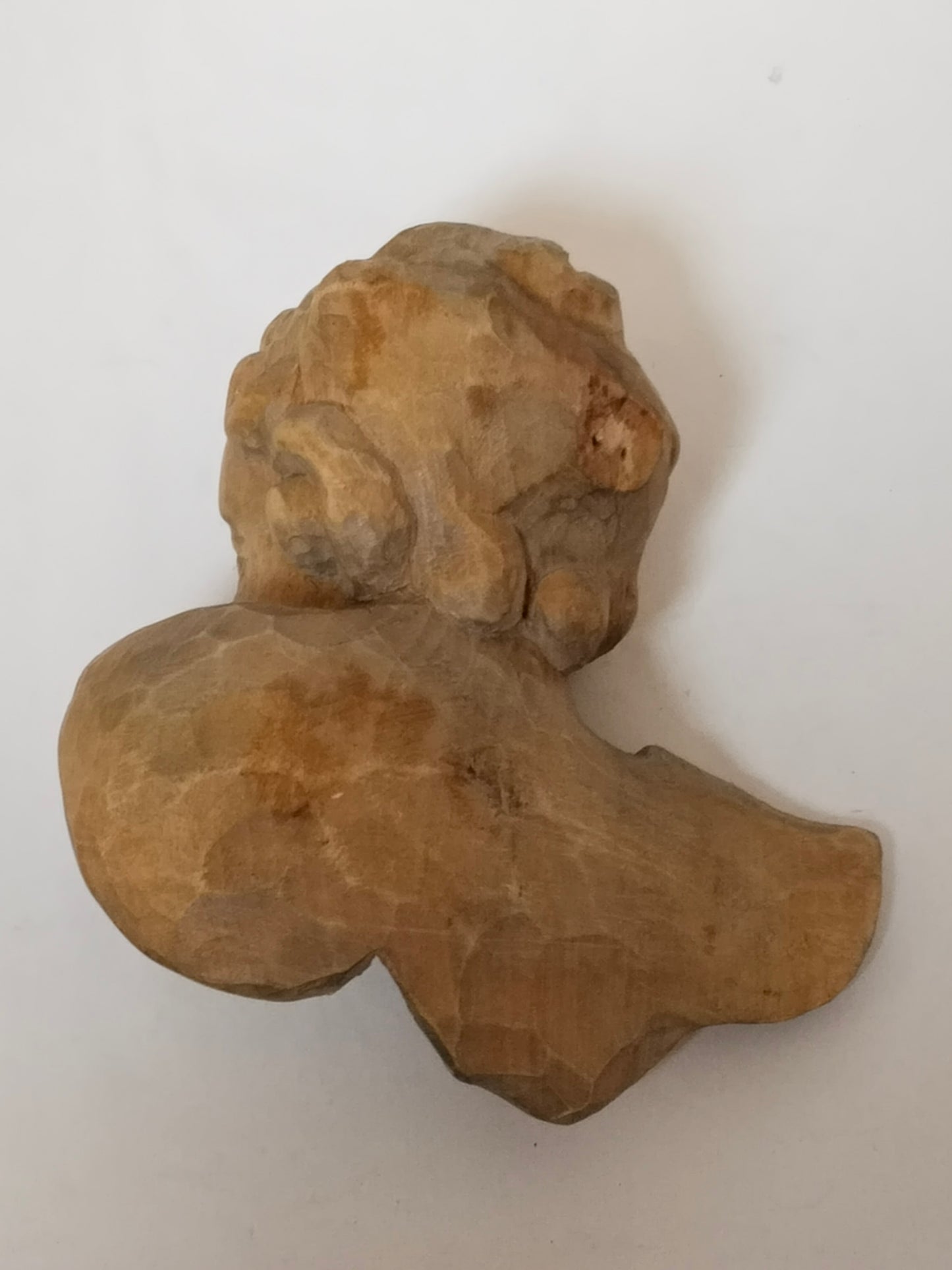 Handgeschnitzter Engel Lindenholz – Österreichische Volkskunst, Waldviertel, Anfang 20. Jahrhundert