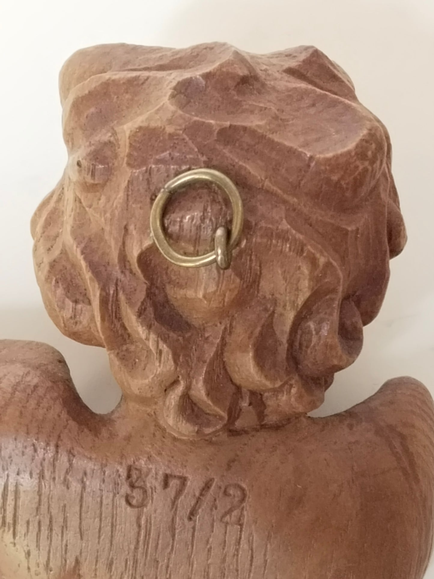 Engelskopf-Wandplakette aus Holz, Barock-Stil – Dekorative Putte mit Flügeln