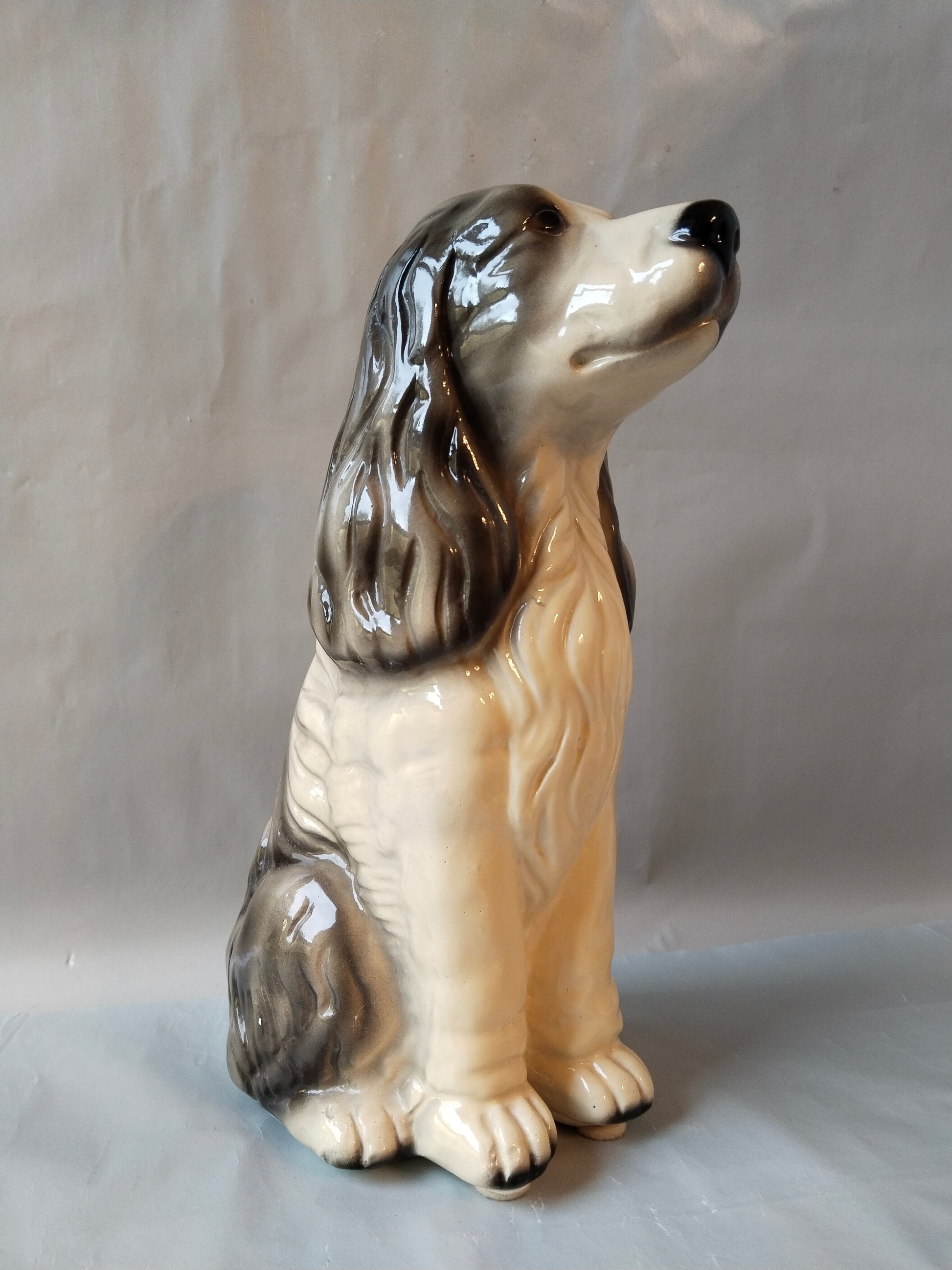Keramikhund Vintage 1950er Jahre Dekoration