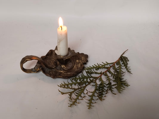 Messing Kerzenhalter antik