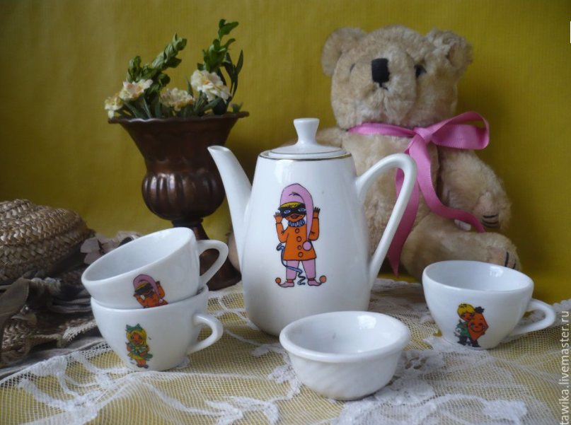 Puppen Teeservice Porzellan Vintage