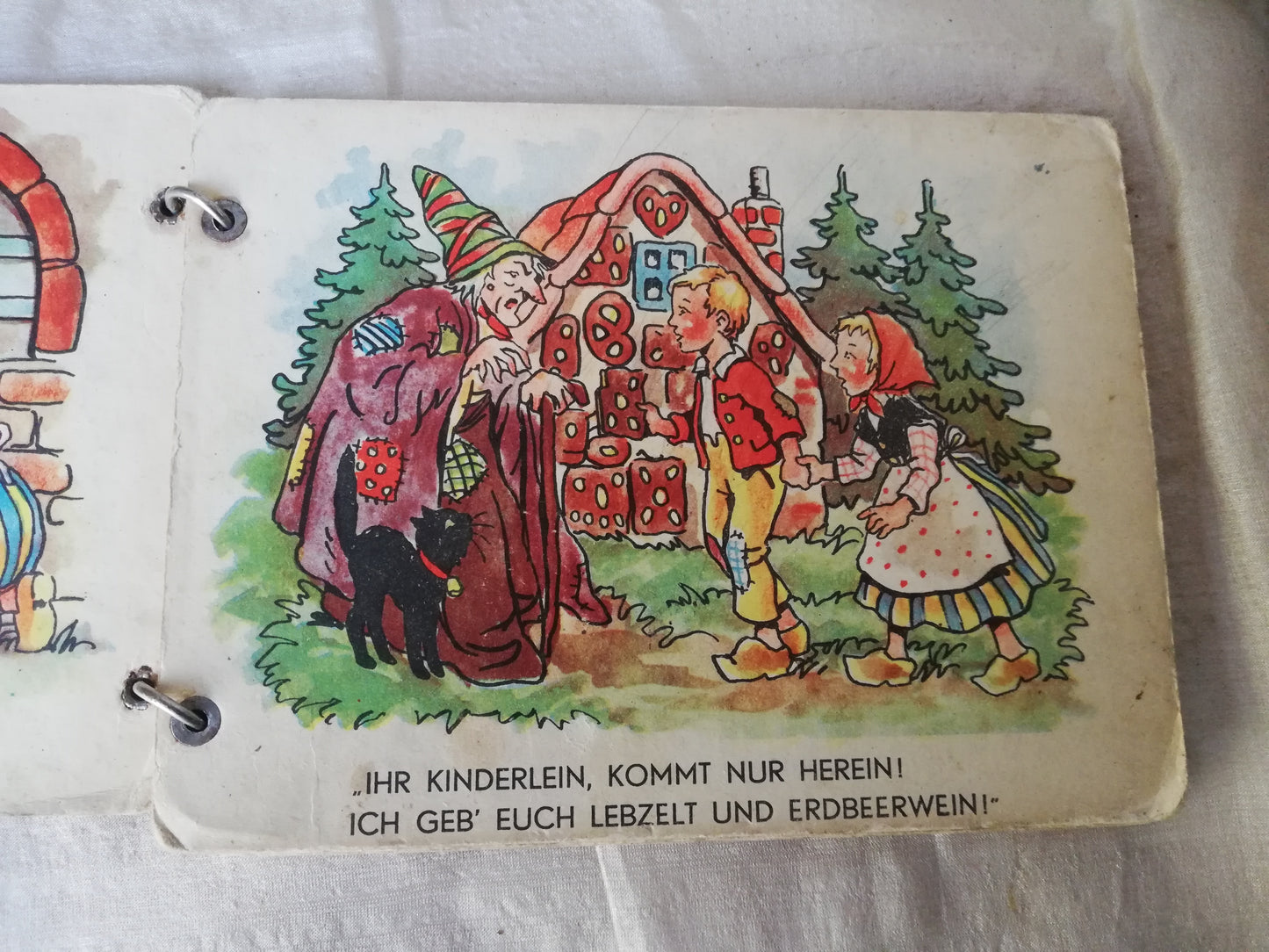Altes Kinderbuch Kartonseiten Ringbuch