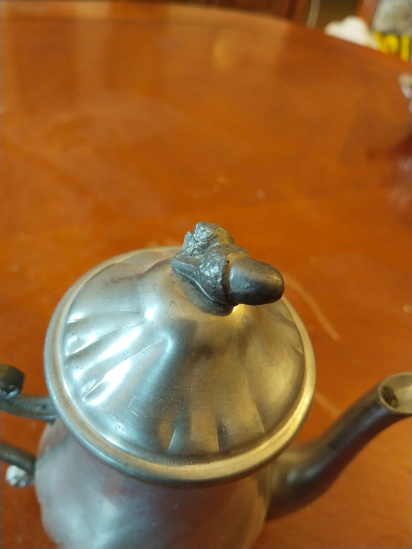 Four-piece Pewter Service – Peltro 95° Coffee and Tea Service with Tray, Vintage Italy