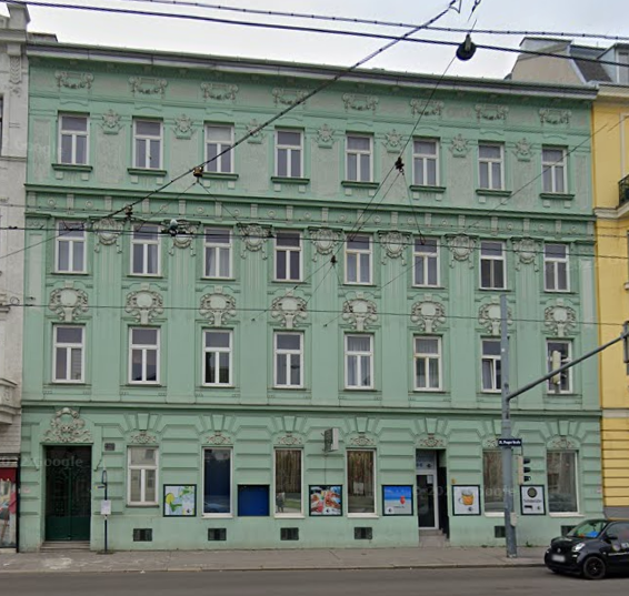 Vergleichsbild: Das ehemalige Fotostudio Moser in Wien Floridsdorf heute.