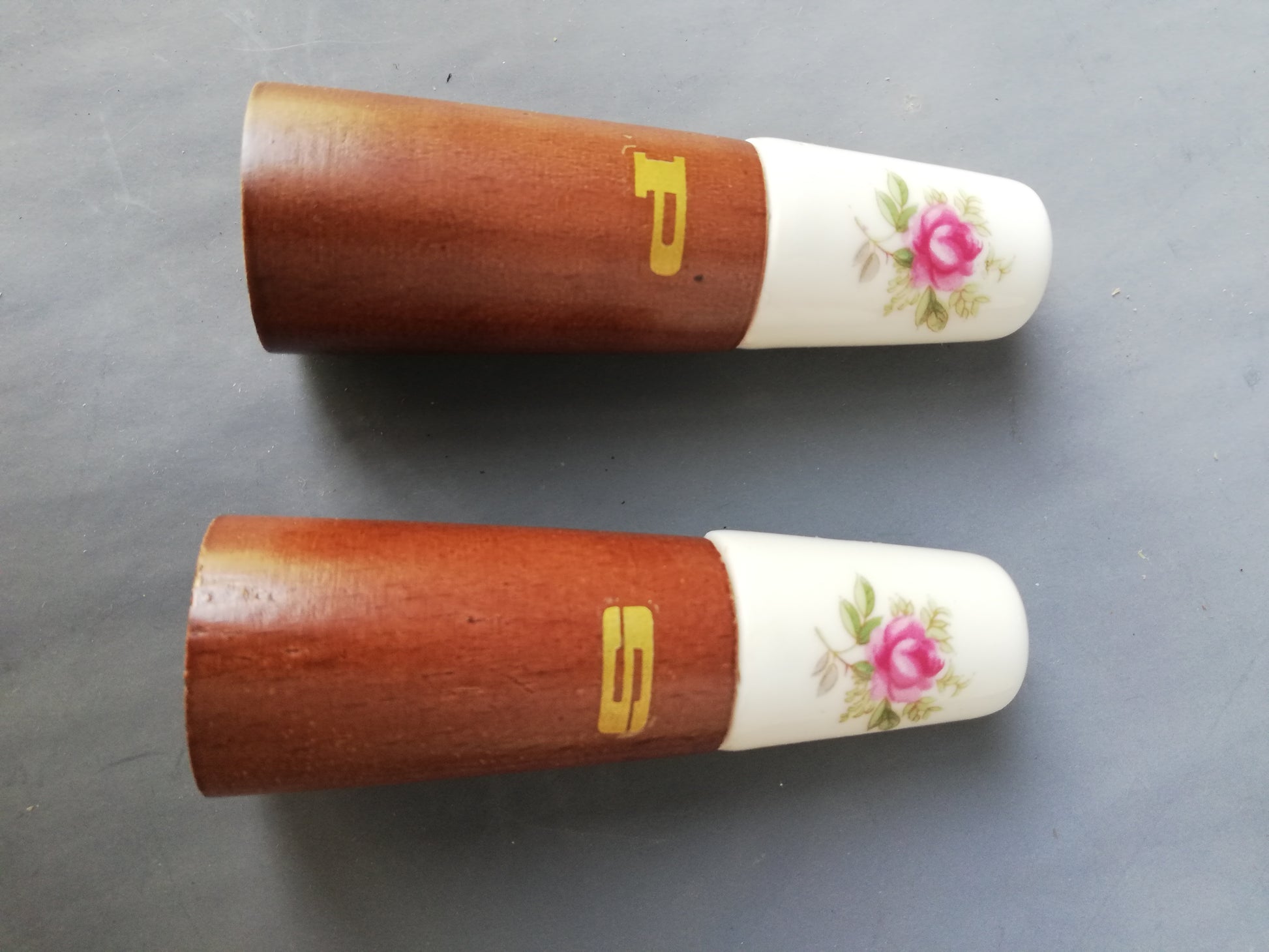 Vintage Salatbesteck Set, Pfeffer und Salz