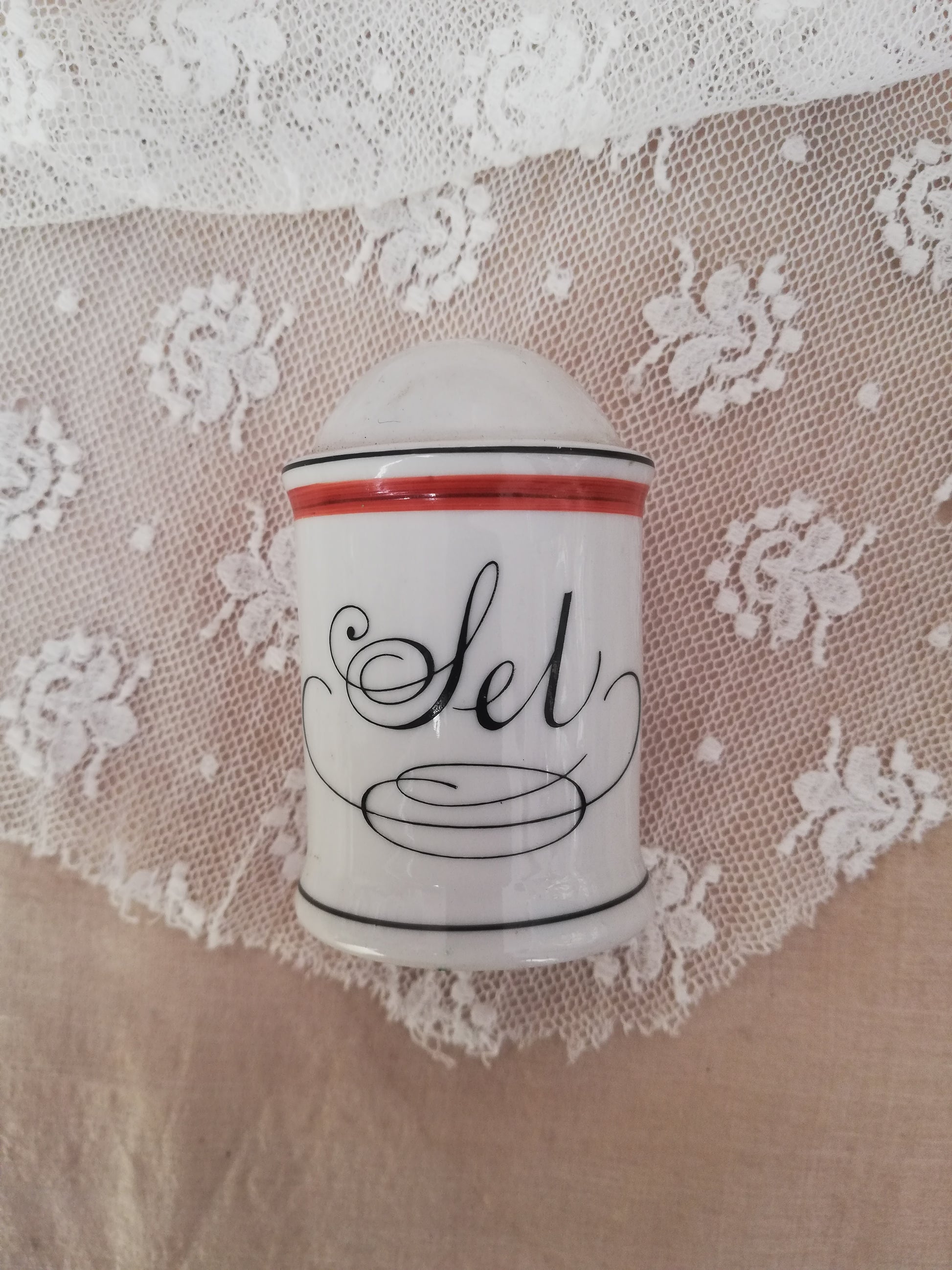 Vintage Salzstreuer „Sel“ für Küche und Sammler