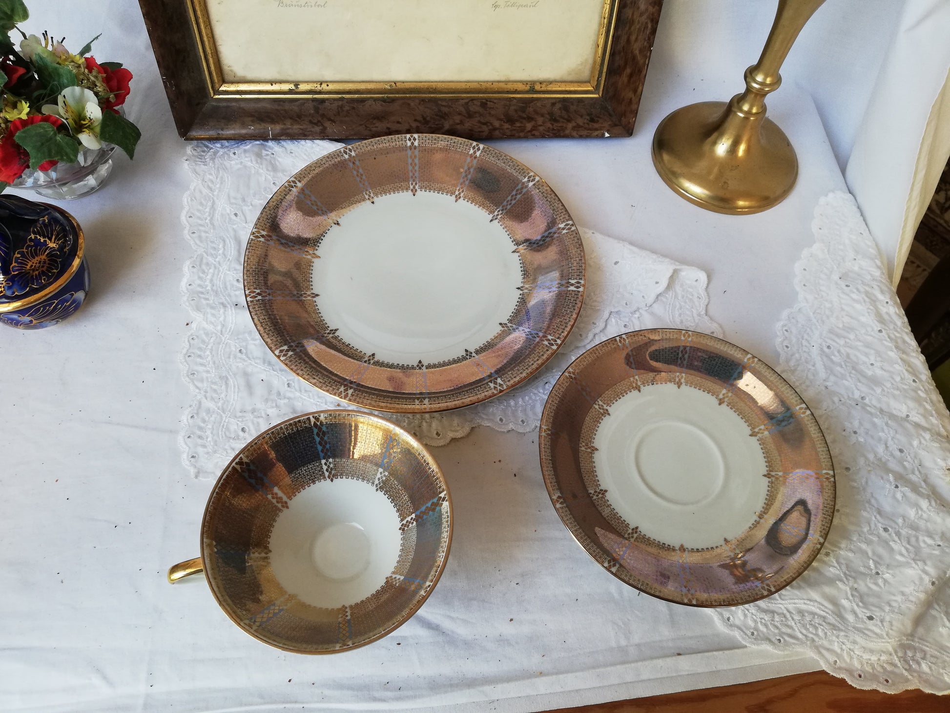Vintage Porzellan Gedeck 1960er Jahre Mid Century Design Winterling