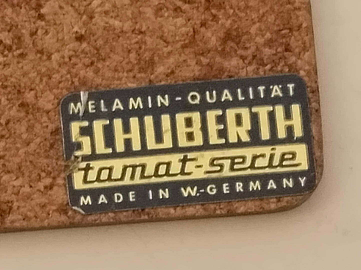 Berlin Untersetzer 6er-Set – Vintage Melamin Korkuntersetzer, Schwarz-Weiß Stadtansichten W-Germany