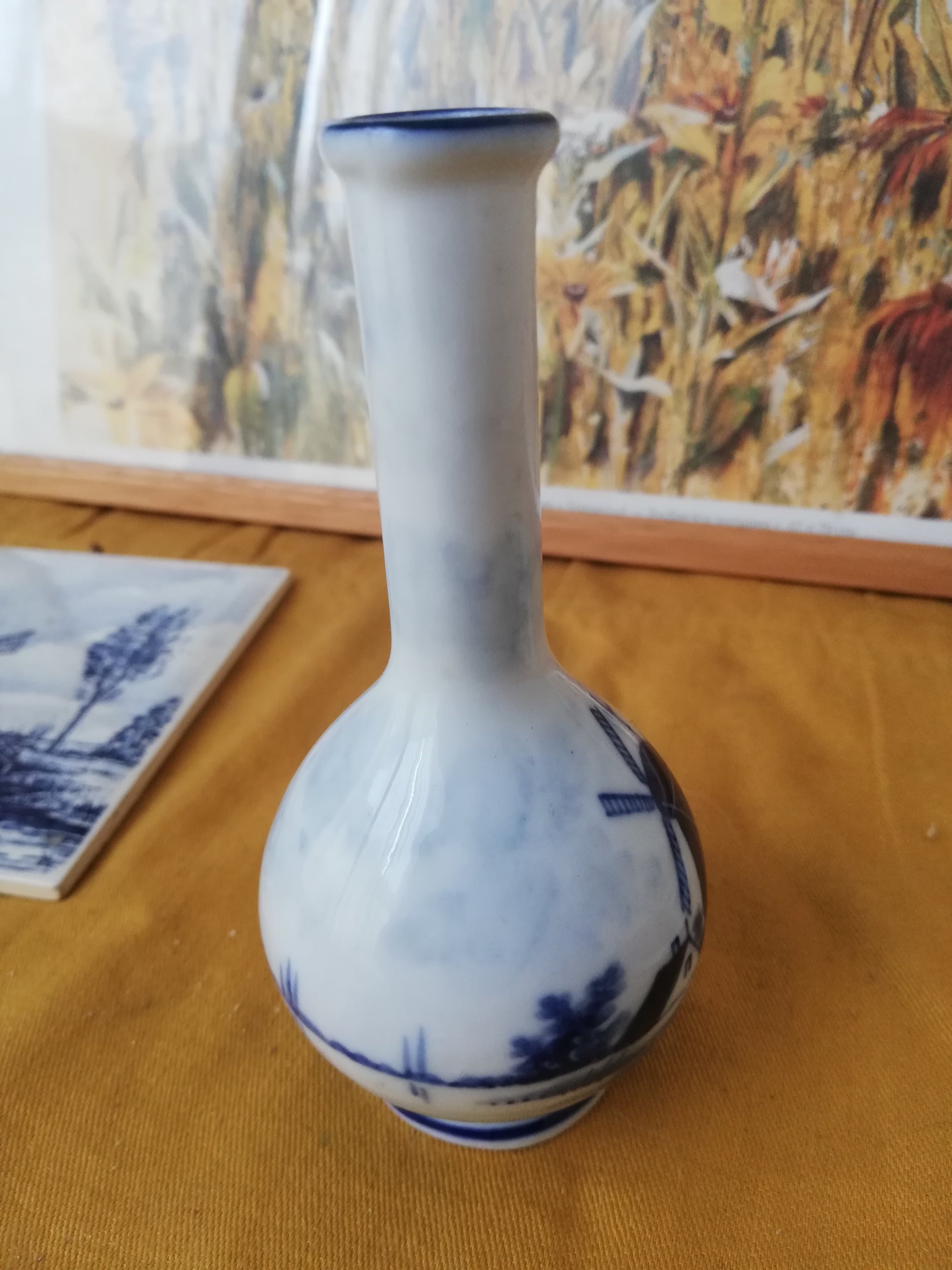 Holländische Delfter Blau Vase Miniatur für Tischdeko und Sammler