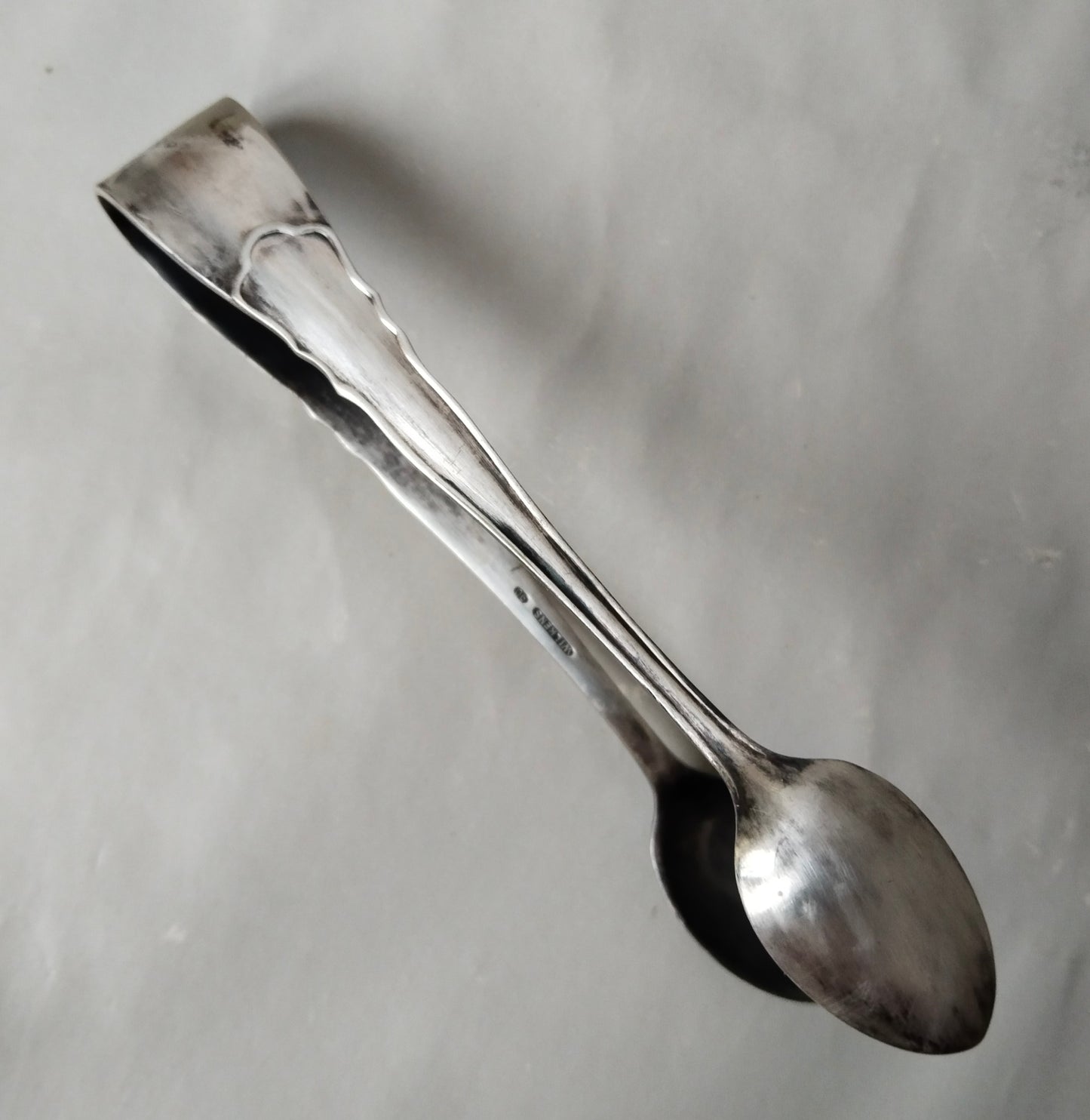 Vintage Zuckerzange 90 Silber