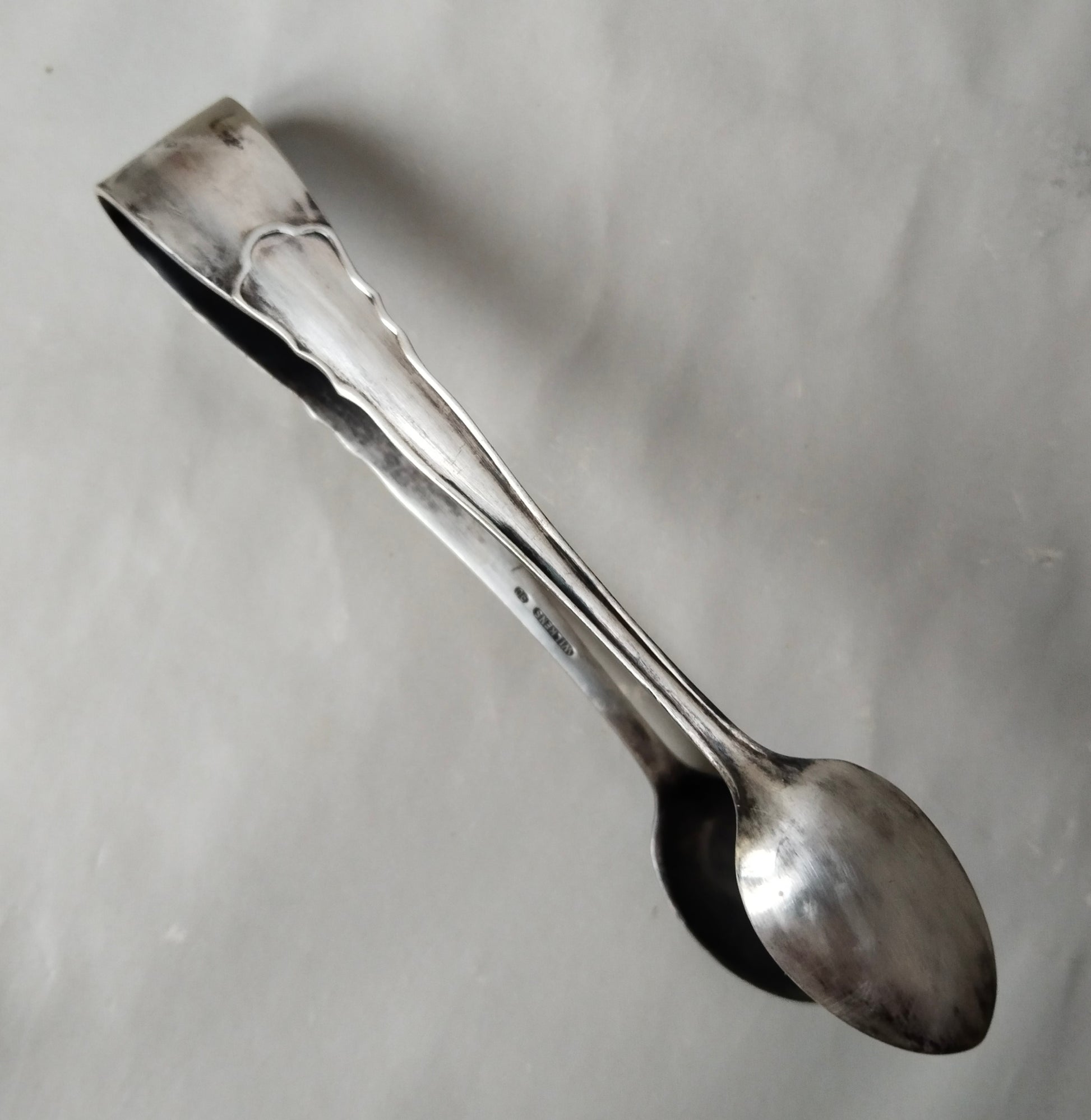 Vintage Zuckerzange 90 Silber