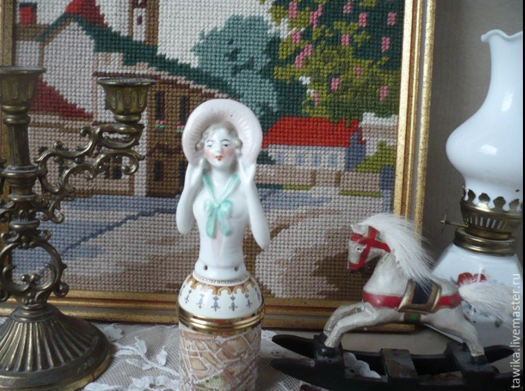 Half Doll figurine, Antiques, Porcelain, Germany