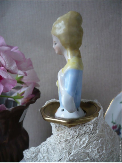 Half Doll figurine, antique, porcelain, Germany