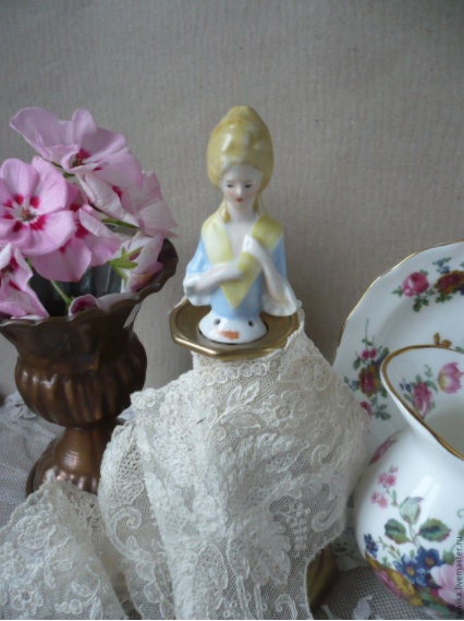 Half Doll figurine, antique, porcelain, Germany