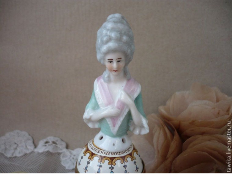 Half Doll Figurine, antique, vintage, porcelain, Germany