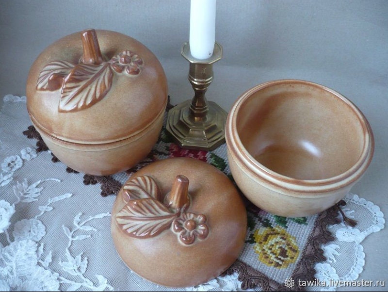 Vintage Ceramic Apple Baking Dish | Brown Pottery Pie Mold | Rustic Farmhouse Cottagecore Decor | Fall Kitchen decor