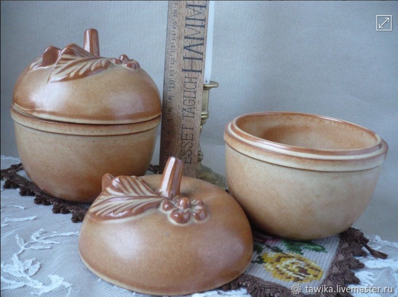 Vintage Ceramic Apple Baking Dish | Brown Pottery Pie Mold | Rustic Farmhouse Cottagecore Decor | Fall Kitchen decor