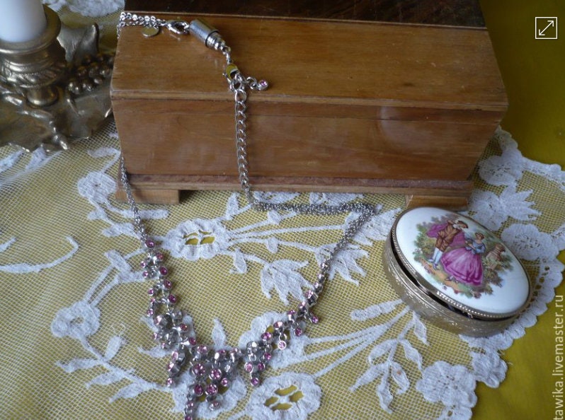 Old necklace from Czech Republic, vintage, antique