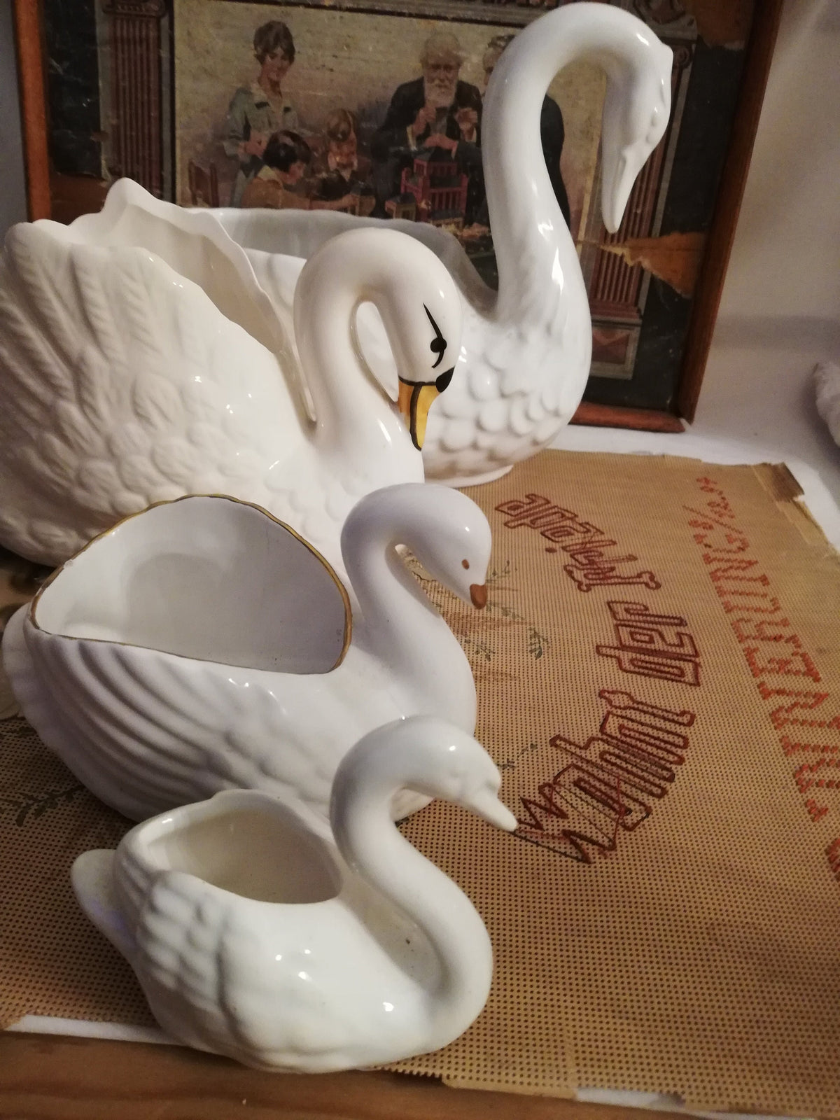 Mini-Schwan als Tischdekoration