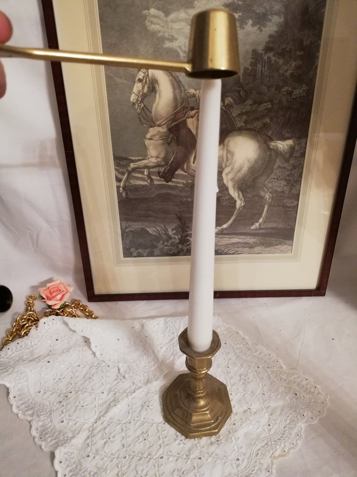 Kerzenlöscher mit Maßband