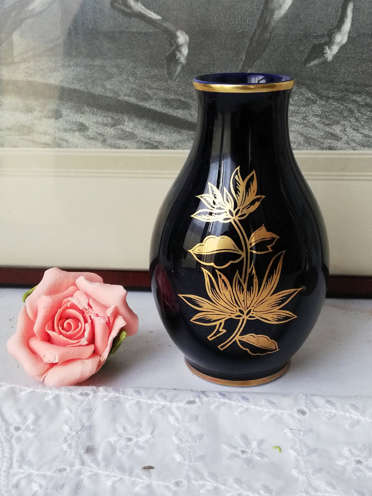 Porcelain vase from Hungary, vintage