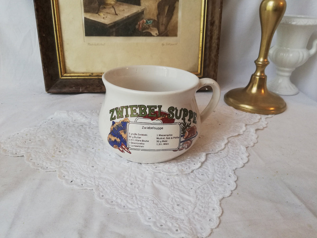 Soup cup for onion soup, vintage from Germany