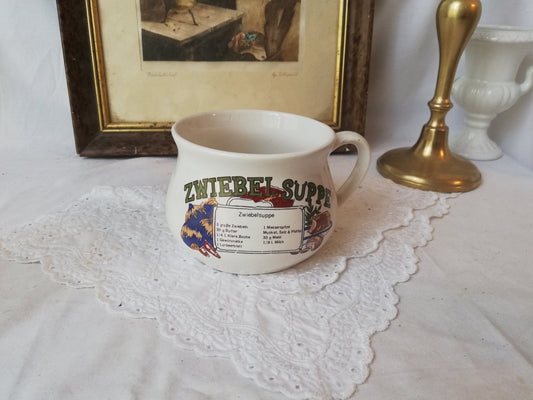 Soup cup for onion soup, vintage from Germany