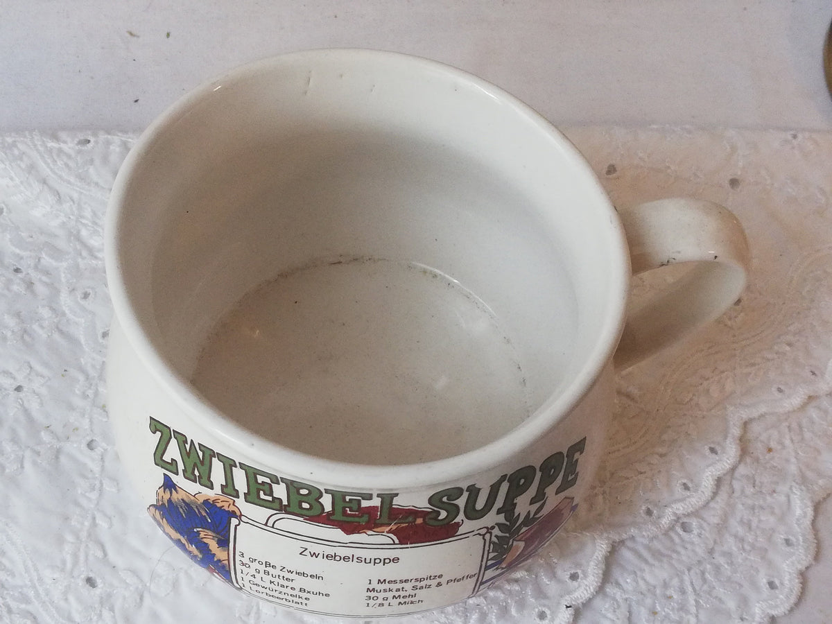 Soup cup for onion soup, vintage from Germany