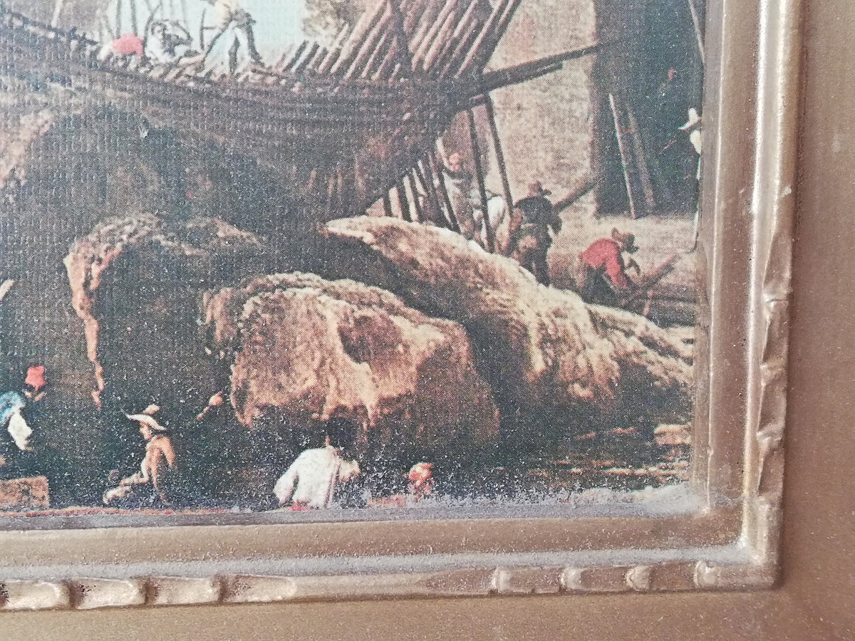 Gestrandete Schiffe nach dem Sturm im Detail