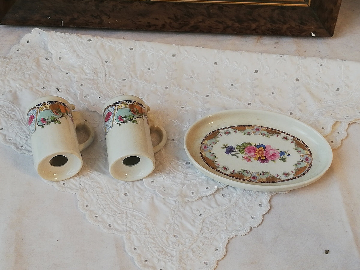 Salt and pepper shakers, set by Limoges, vintage from France