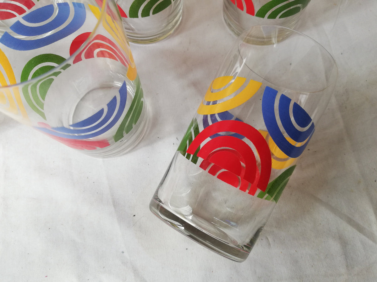 Glas mit Maßband, Höhe 11 cm