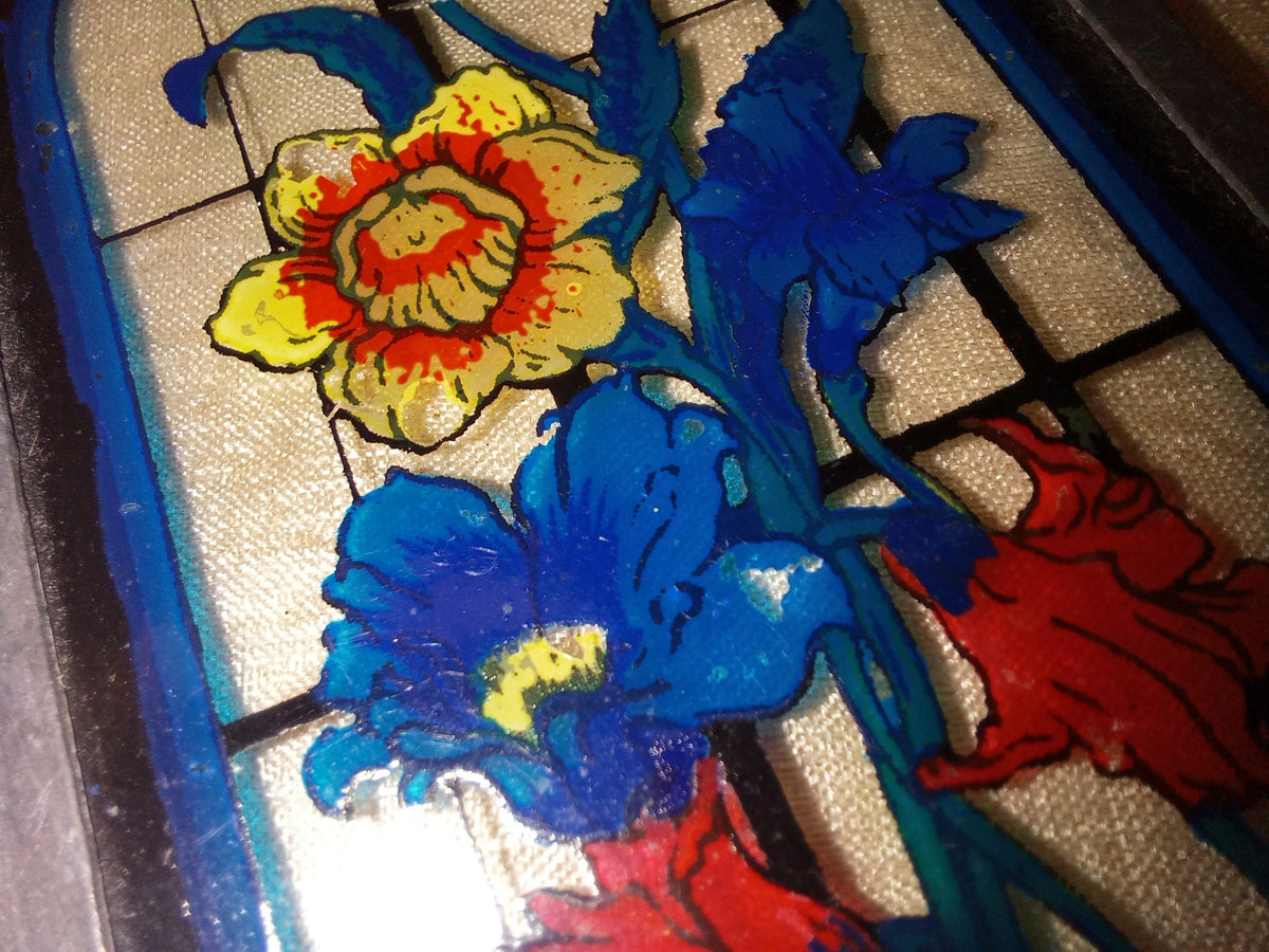 Rückseite des Glasbildes