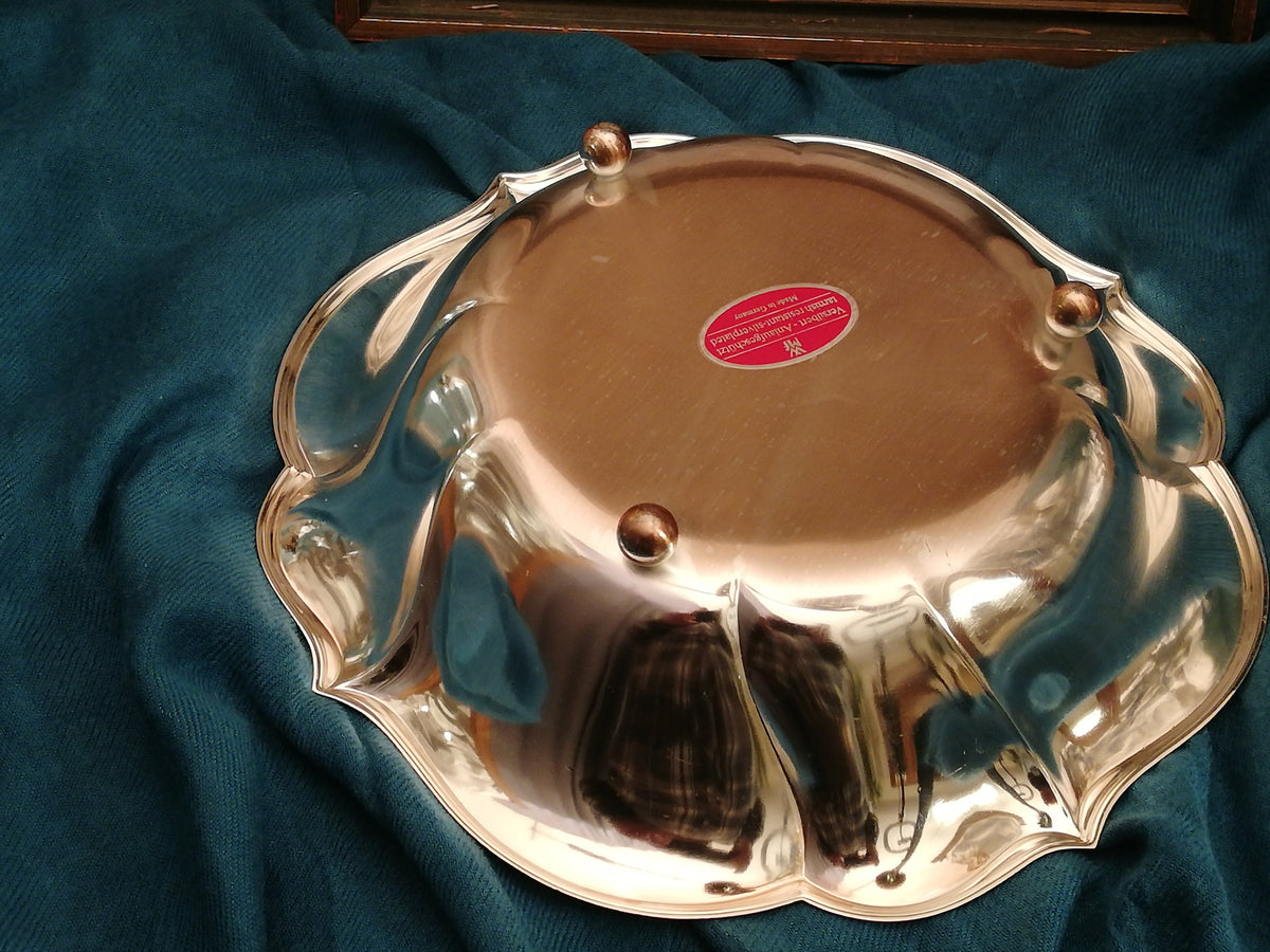 Silver-plated small fruit bowl from the German company WMF. Vintage from Germany