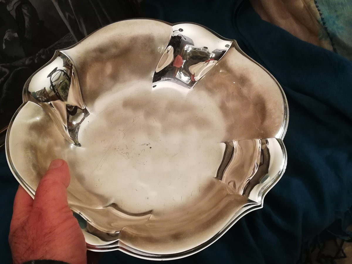 Silver-plated small fruit bowl from the German company WMF. Vintage from Germany