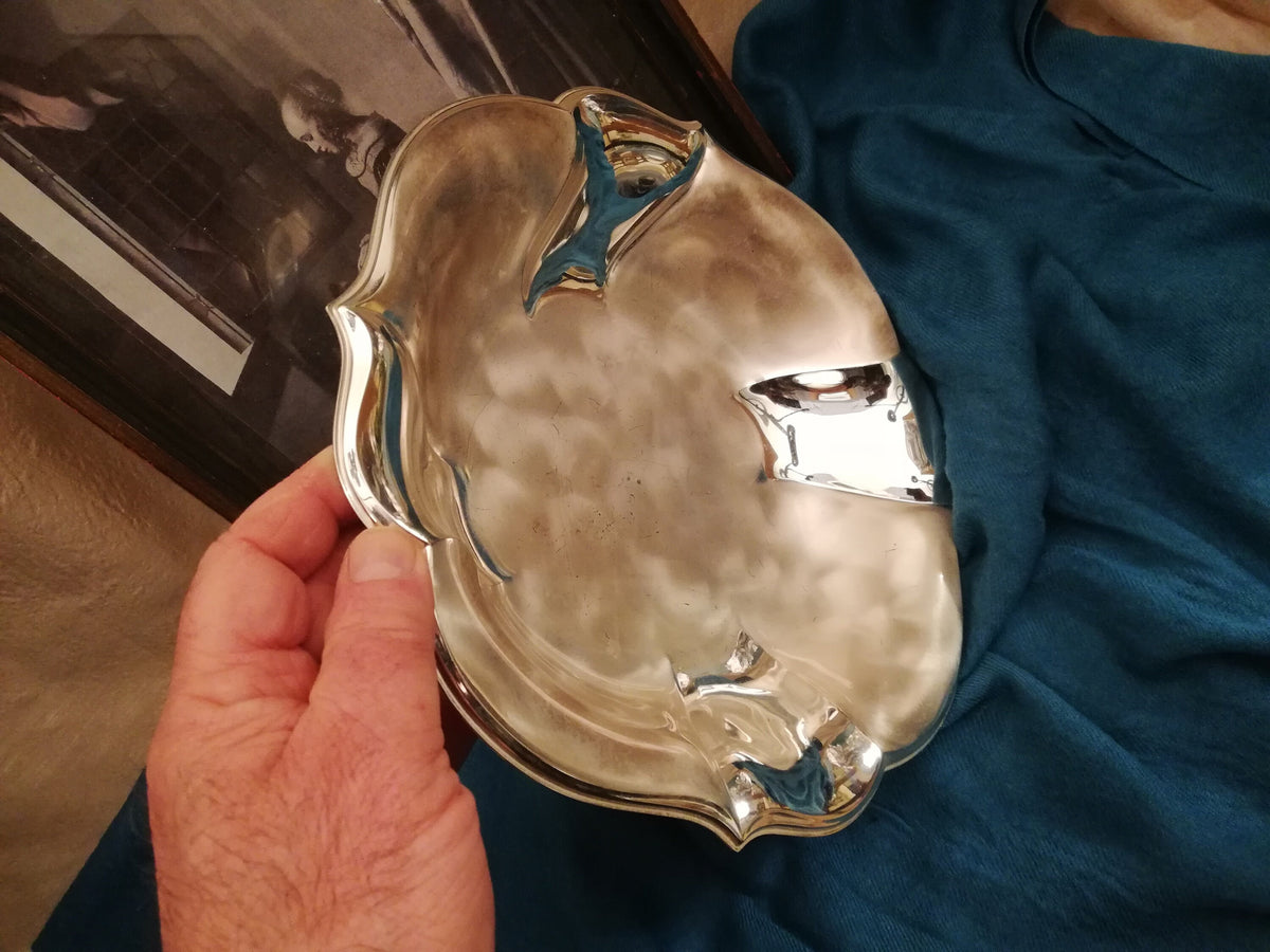 Silver-plated small fruit bowl from the German company WMF. Vintage from Germany