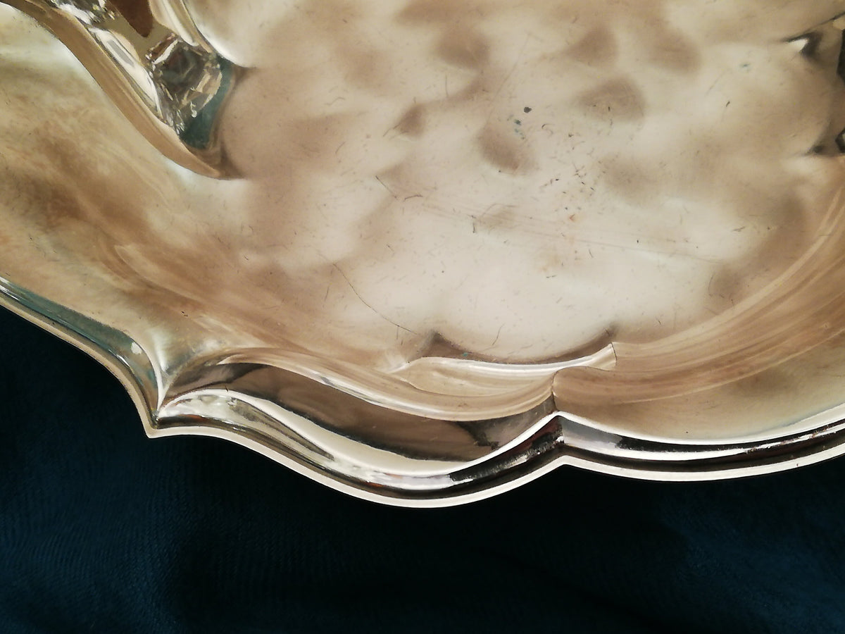 Silver-plated small fruit bowl from the German company WMF. Vintage from Germany