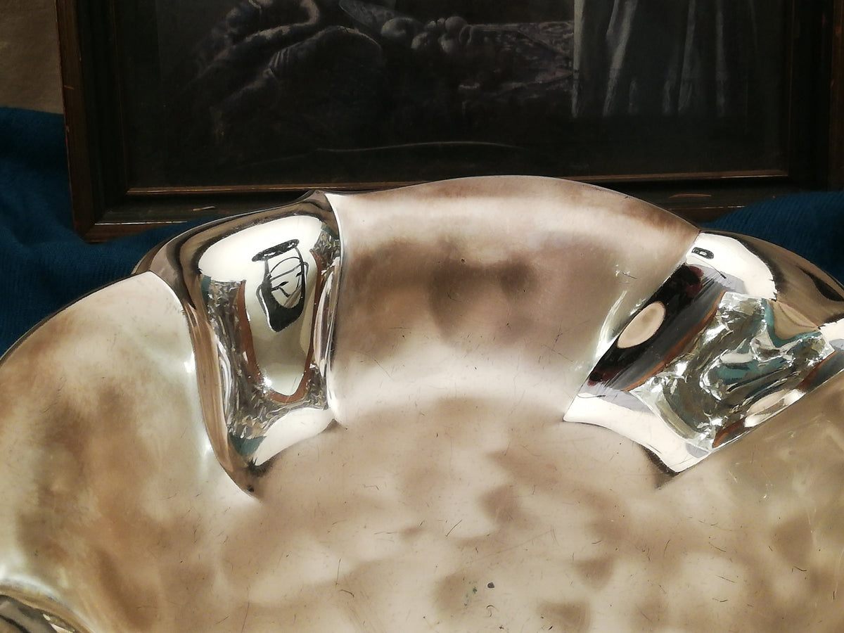 Silver-plated small fruit bowl from the German company WMF. Vintage from Germany