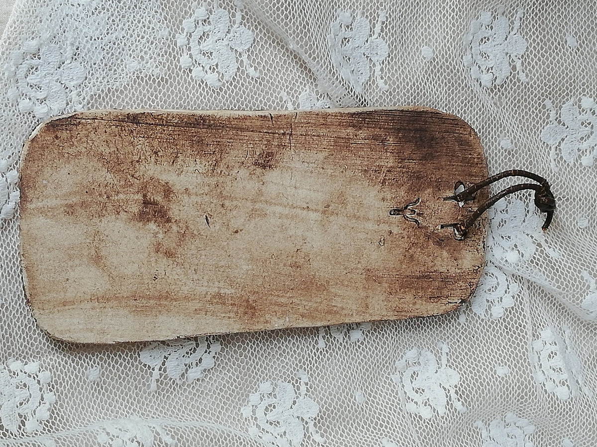 Lederschlaufe zur Aufhängung, Detail