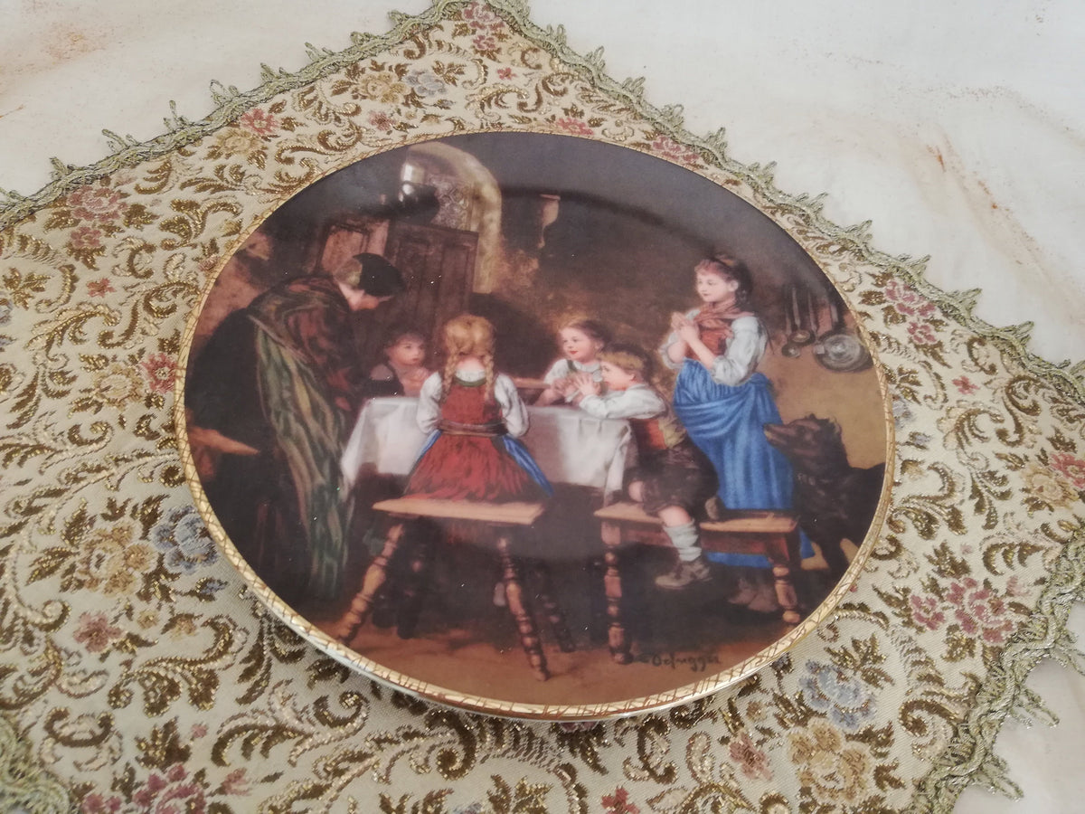 Bareuther Sammelteller Beim Abendgebet nach Franz von Defregger, Ø 20 cm