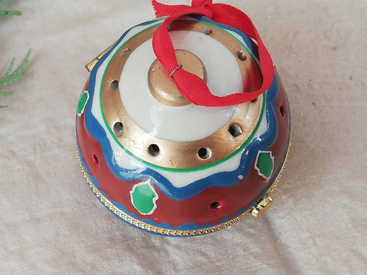 Vintage aroma balls for Christmas or Easter .