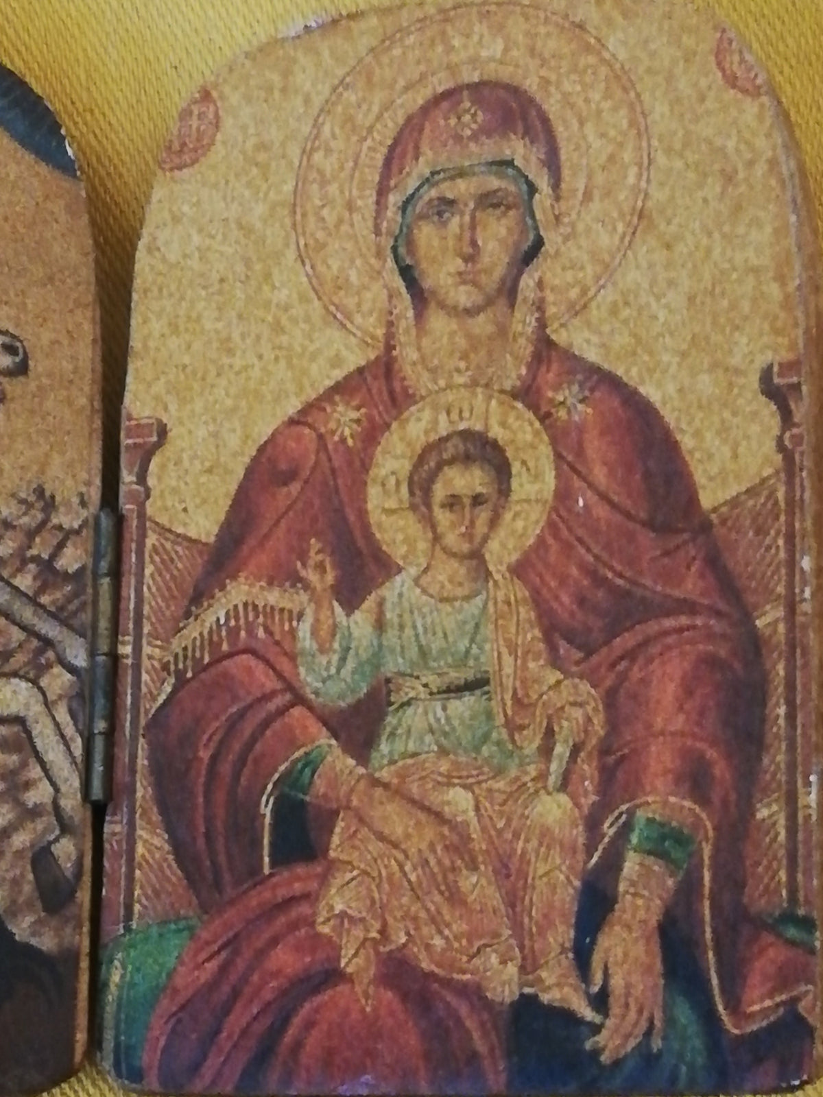 Detail der Gottesmutter mit Christuskind