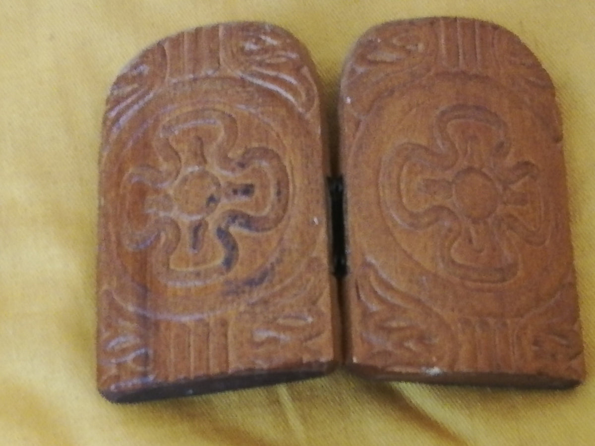 Griechische Namensinschrift über dem Heiligen Georg