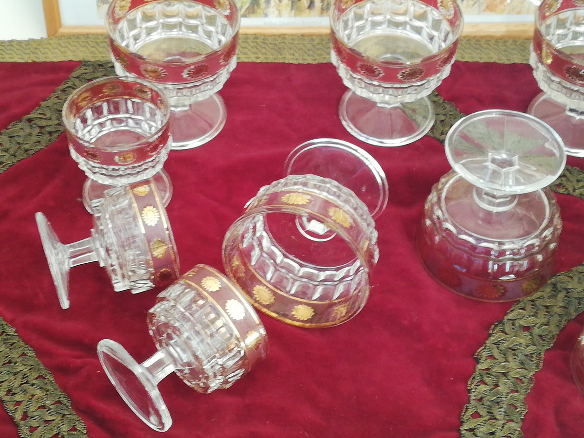 Schnapsglas mit Sonnenblumendekor, 7 cm